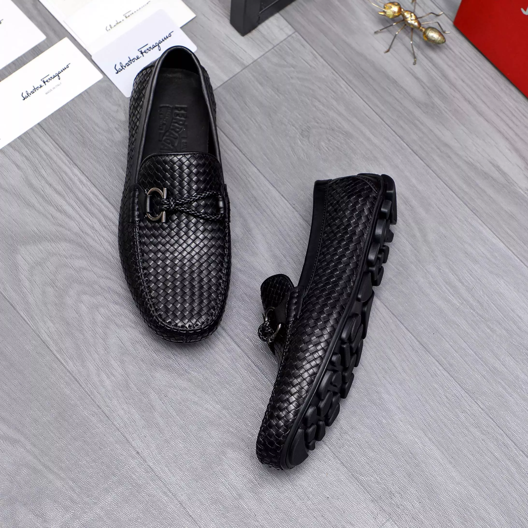 Versatile 5994 Salvatore Ferragamo Leather Shoes For Men