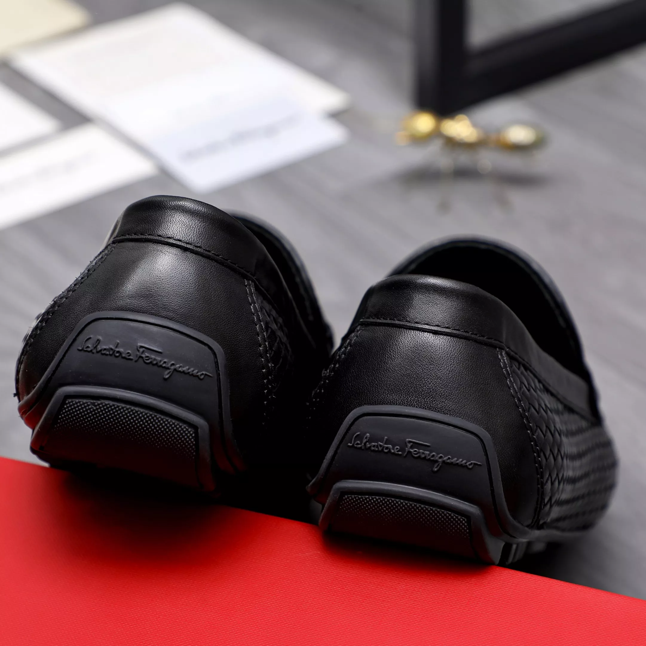 Versatile 5994 Salvatore Ferragamo Leather Shoes For Men
