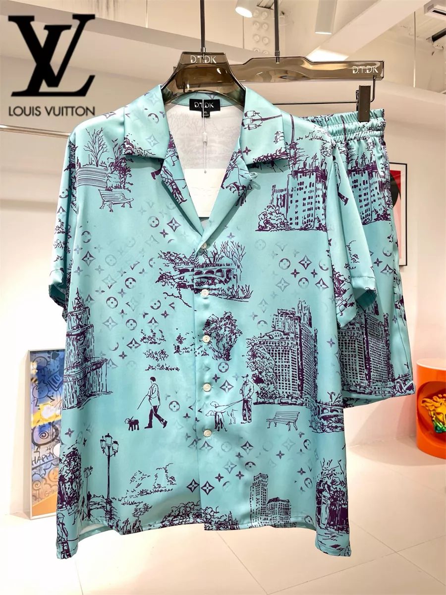 Versatile 6010 Louis Vuitton LV Tracksuits Short Sleeved For Men