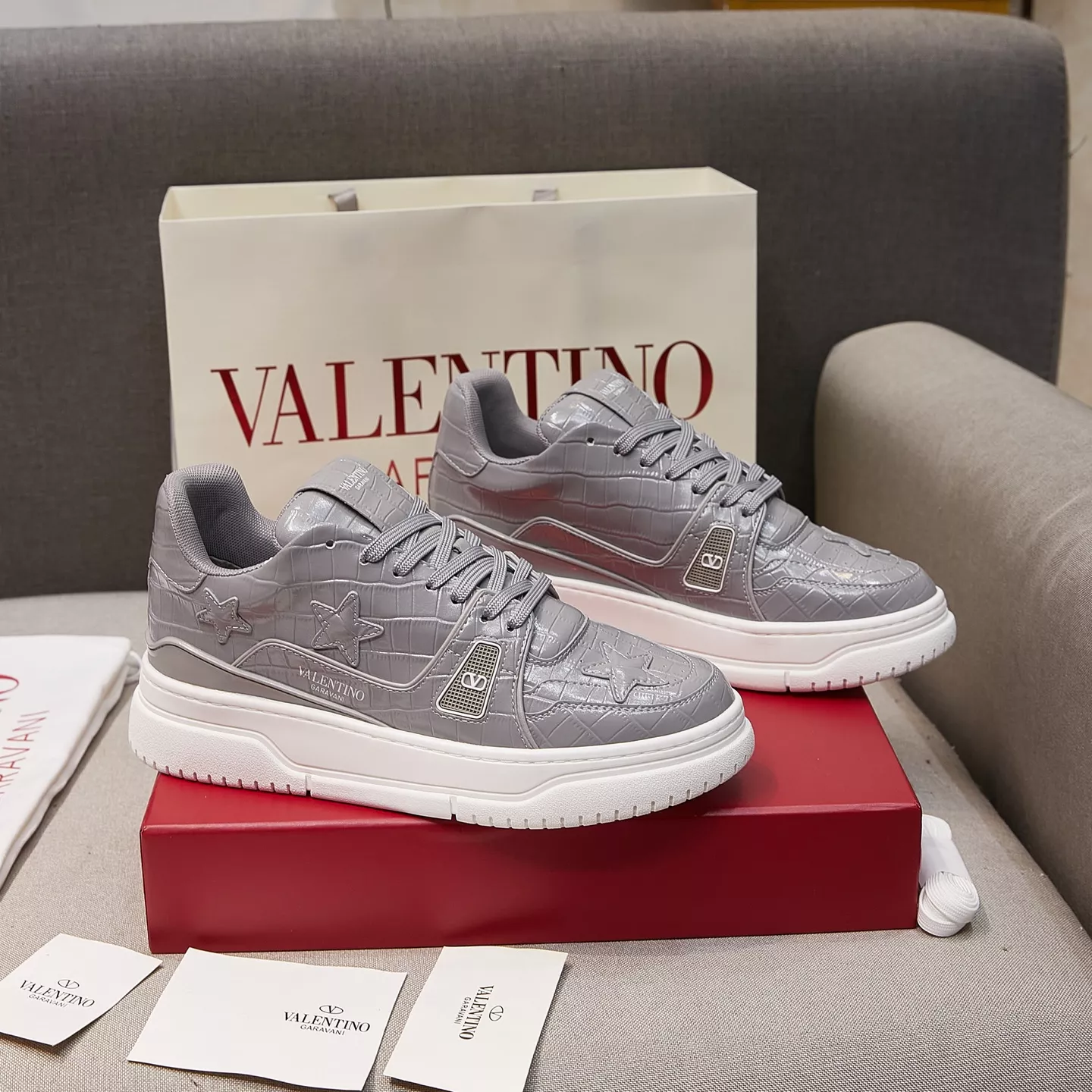 Versatile 6244 Valentino Casual Shoes For Men