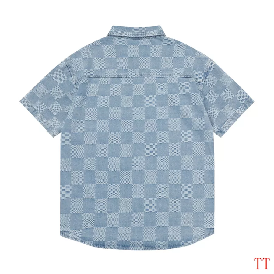 Versatile 6864 Louis Vuitton LV Shirts Short Sleeved For Unisex