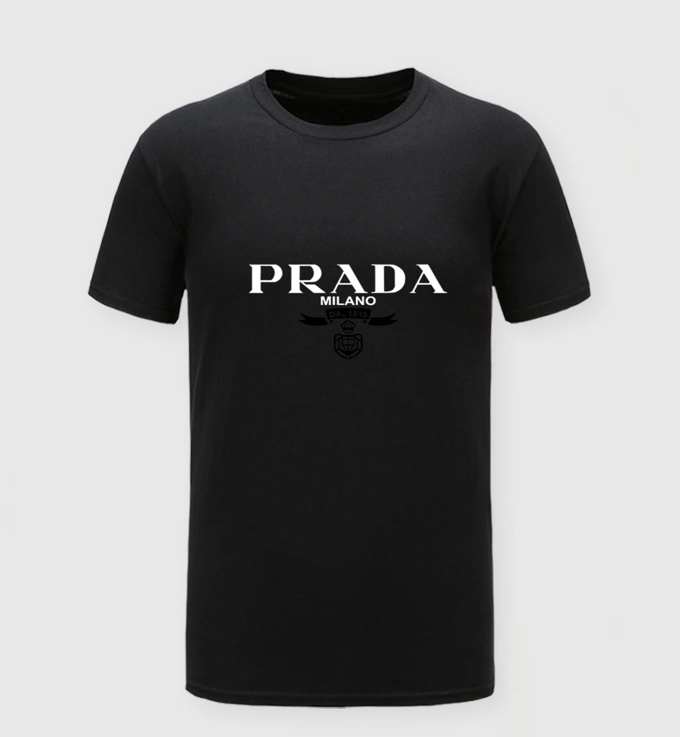 Versatile 7325 Prada T-Shirts Short Sleeved For Men