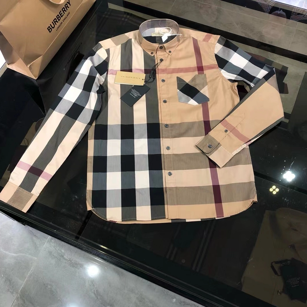 Versatile 7327 Burberry Shirts Long Sleeved For Men