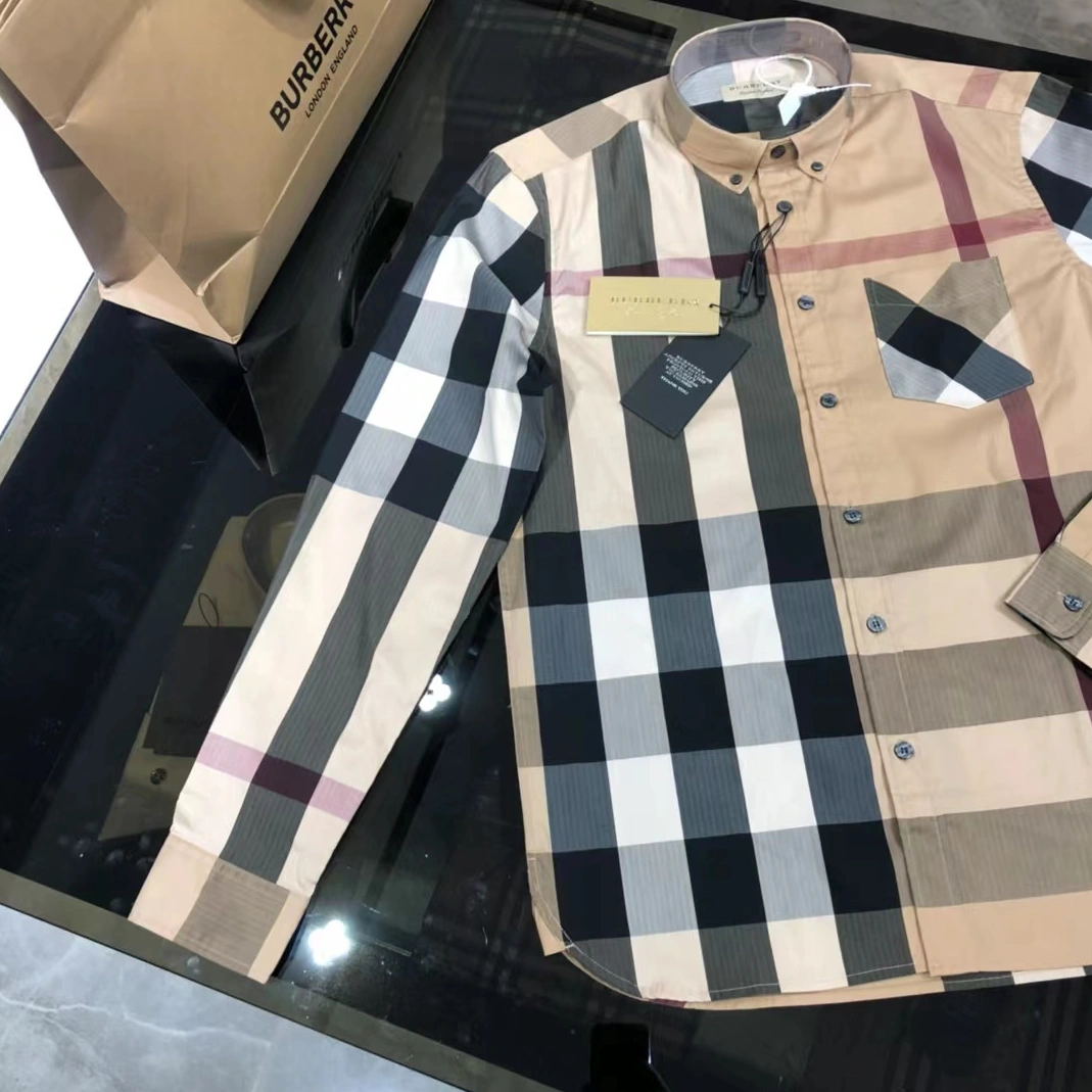 Versatile 7327 Burberry Shirts Long Sleeved For Men