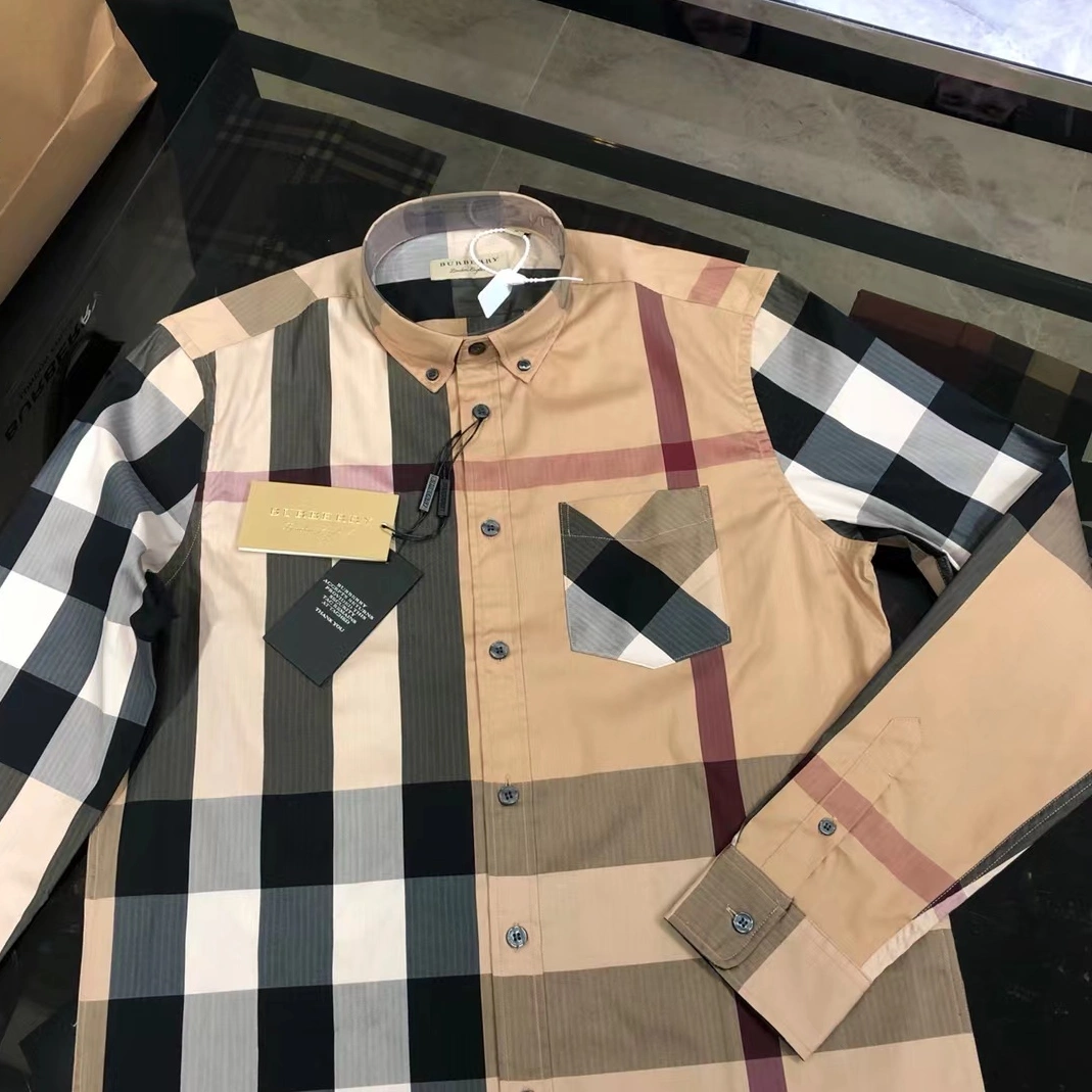 Versatile 7327 Burberry Shirts Long Sleeved For Men