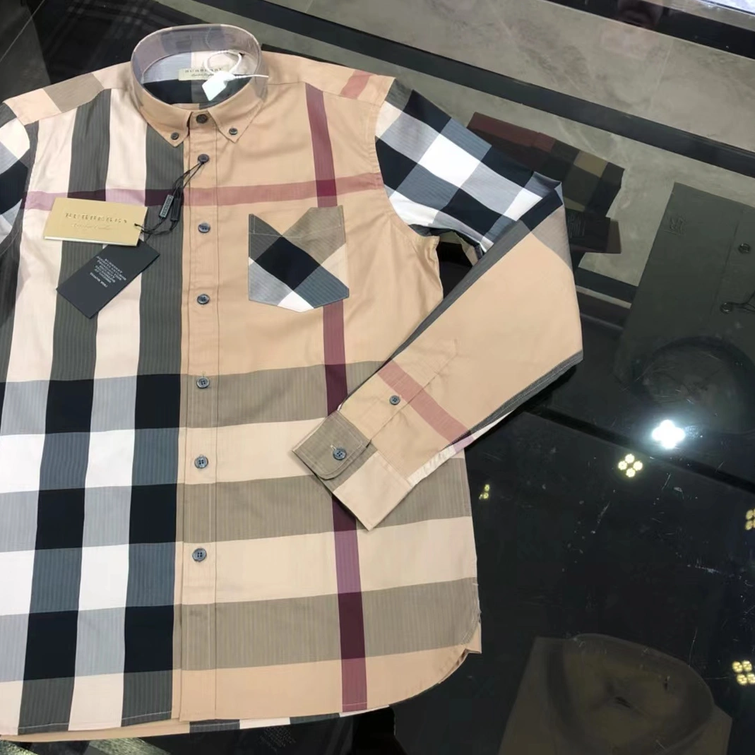 Versatile 7327 Burberry Shirts Long Sleeved For Men