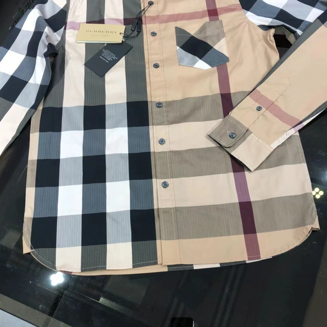 Versatile 7327 Burberry Shirts Long Sleeved For Men