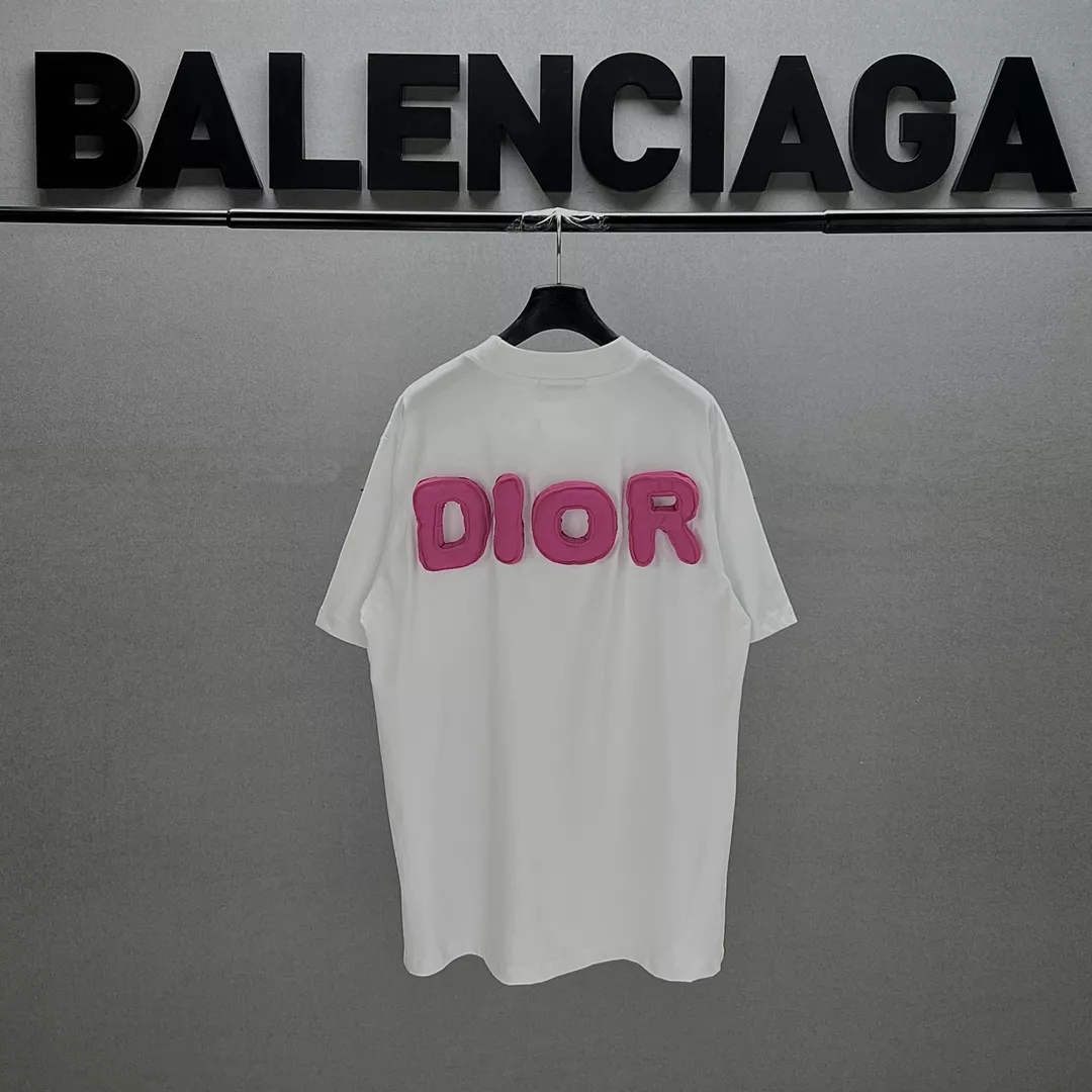 Versatile 7341 Christian Dior T-Shirts Short Sleeved For Unisex