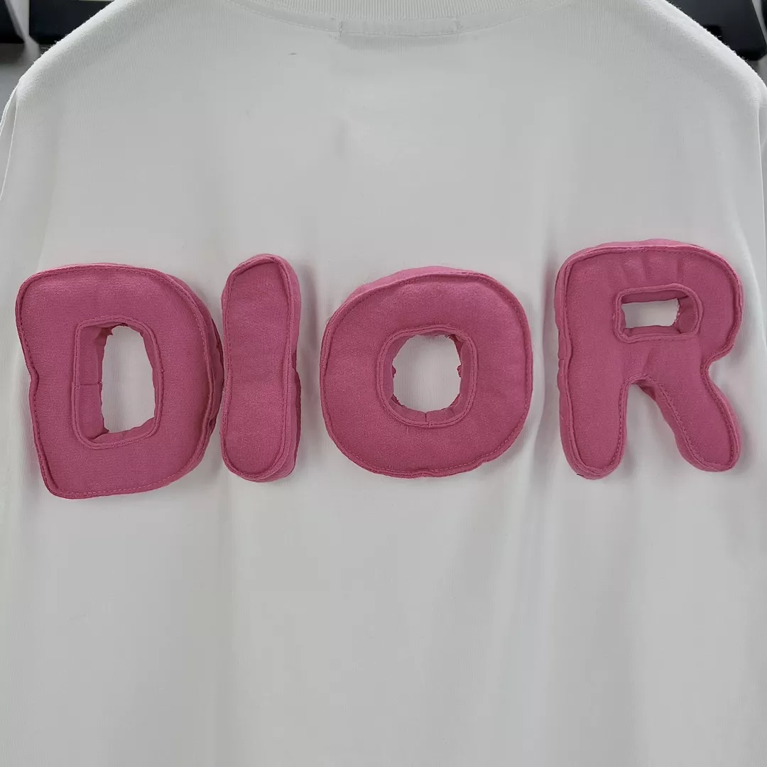 Versatile 7341 Christian Dior T-Shirts Short Sleeved For Unisex