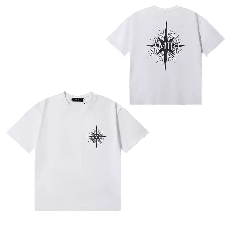 Versatile 7437 Amiri T-Shirts Short Sleeved For Unisex