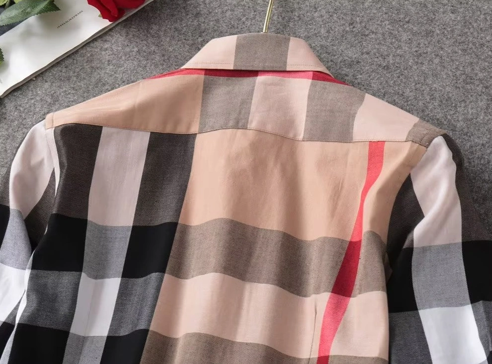 Versatile 7778 Burberry Shirts Long Sleeved For Women