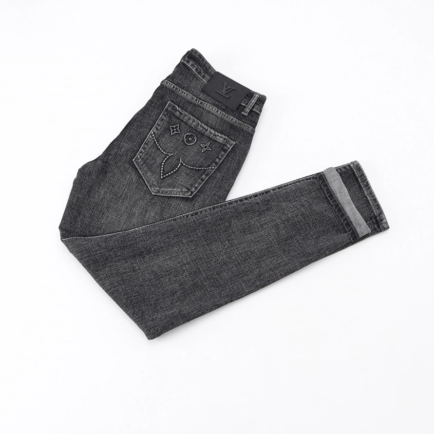 Versatile 8026 Louis Vuitton LV Jeans For Men