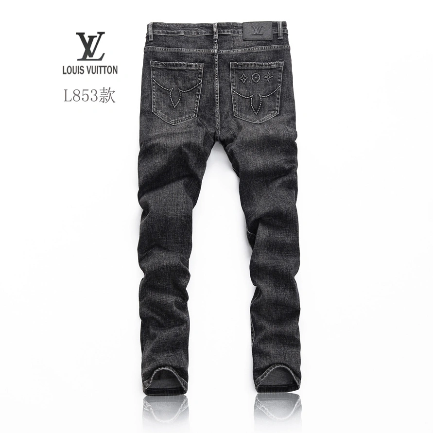 Versatile 8026 Louis Vuitton LV Jeans For Men