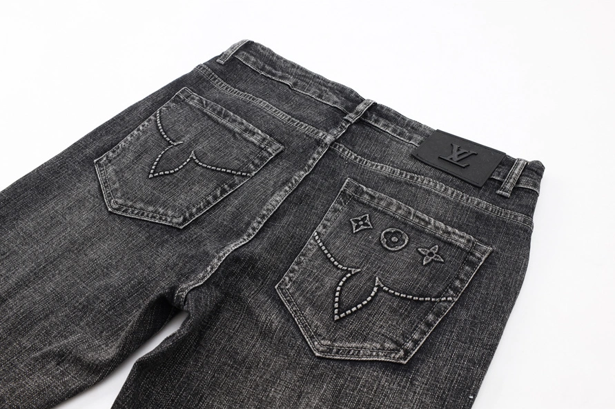 Versatile 8026 Louis Vuitton LV Jeans For Men