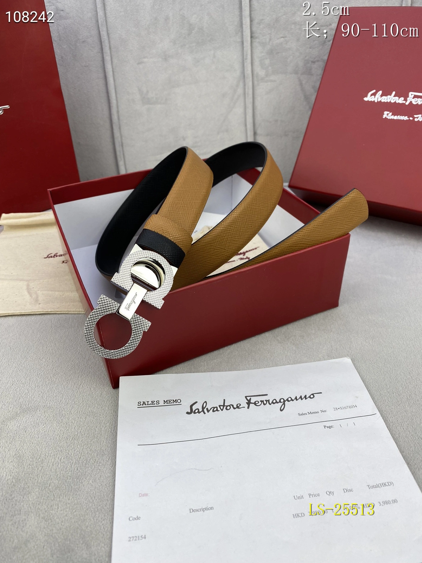 Versatile 8067 Salvatore Ferragamo AAA  Belts