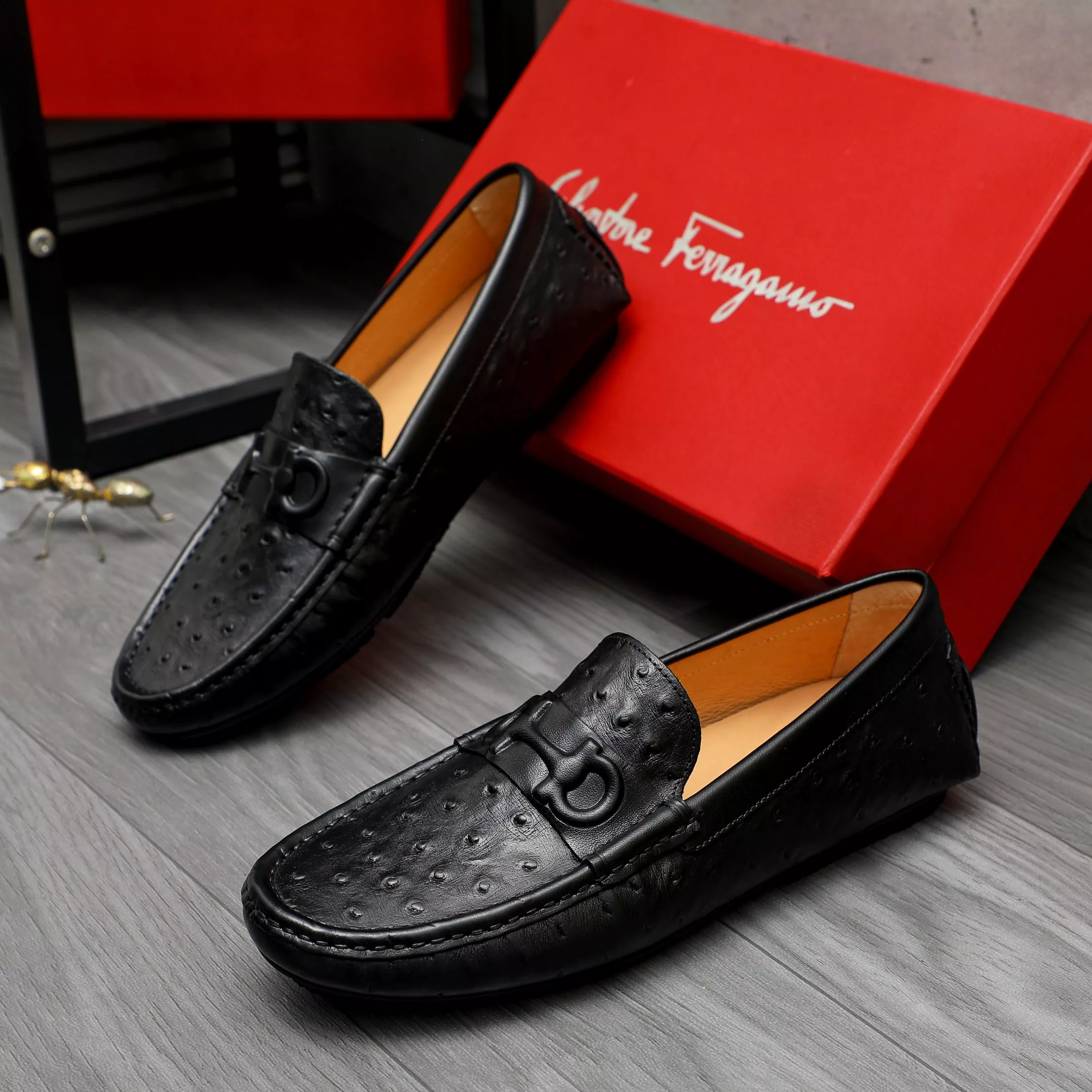 Versatile 8265 Salvatore Ferragamo Leather Shoes For Men