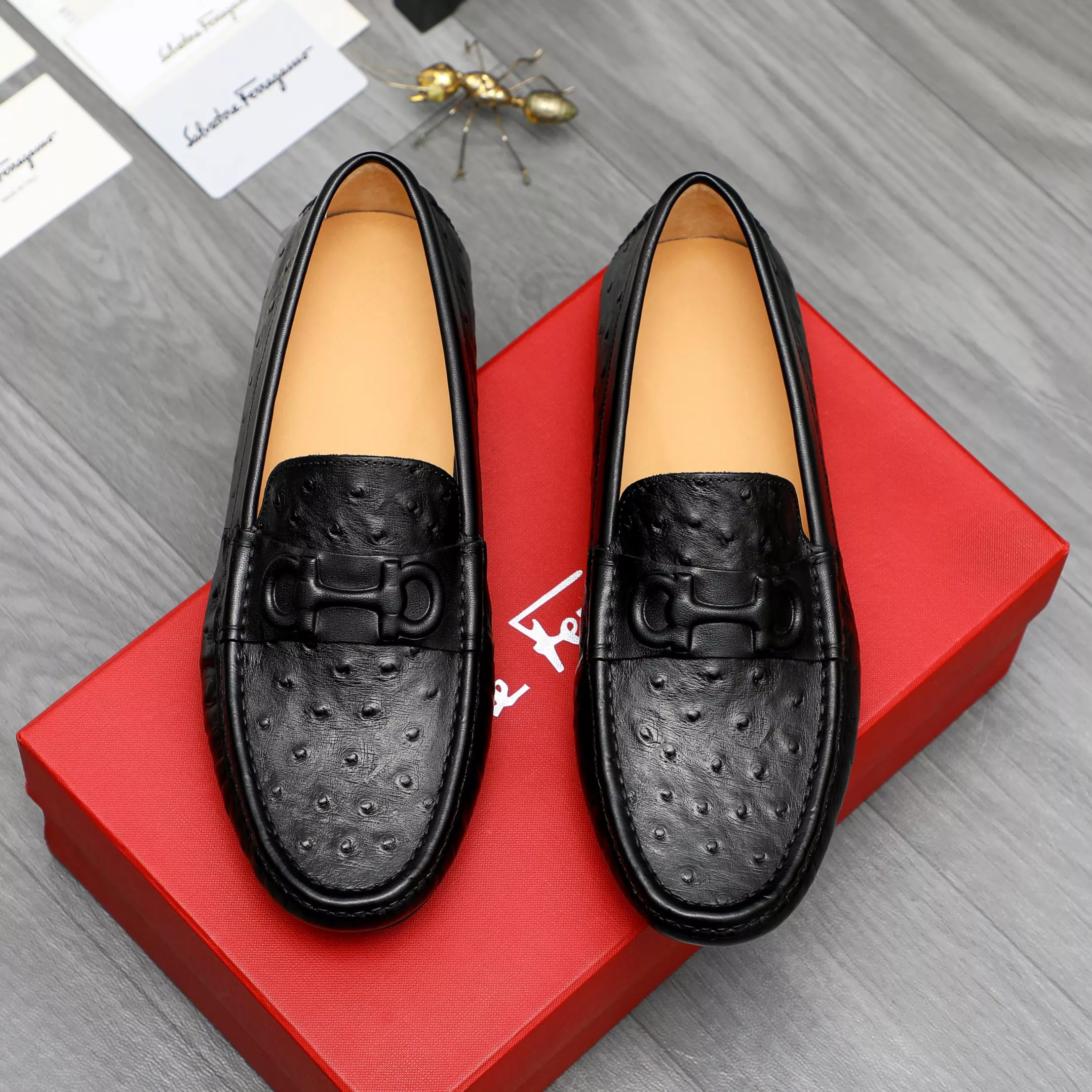 Versatile 8265 Salvatore Ferragamo Leather Shoes For Men