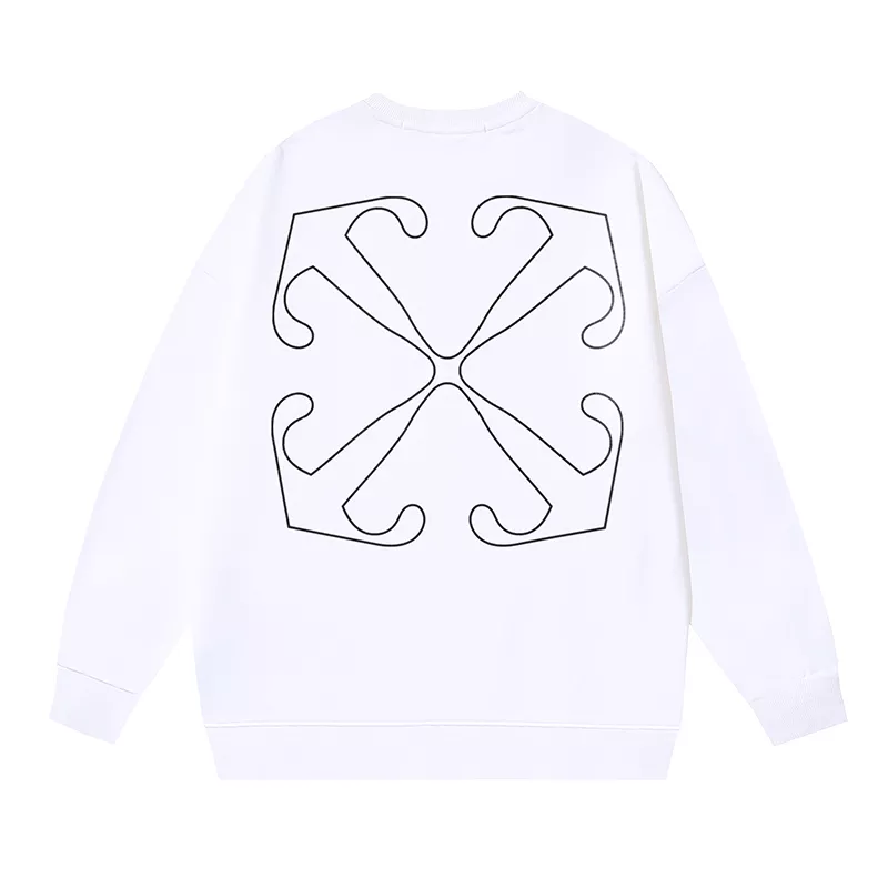 Versatile 8330 Off-White Hoodies Long Sleeved For Unisex