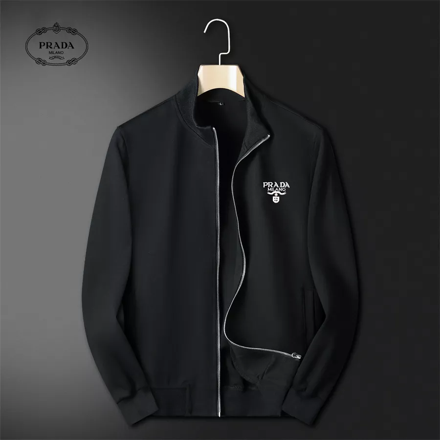 Versatile 842 Prada Tracksuits Long Sleeved For Men