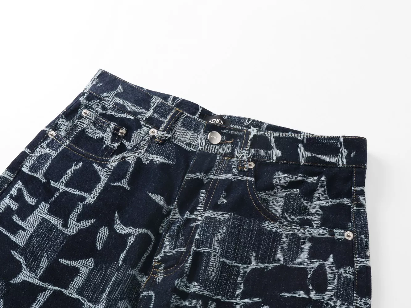 Versatile 8811 Fendi Jeans For Unisex