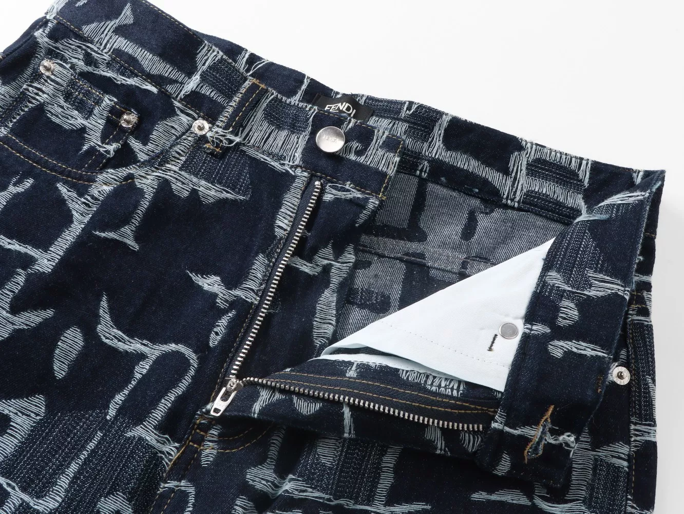 Versatile 8811 Fendi Jeans For Unisex