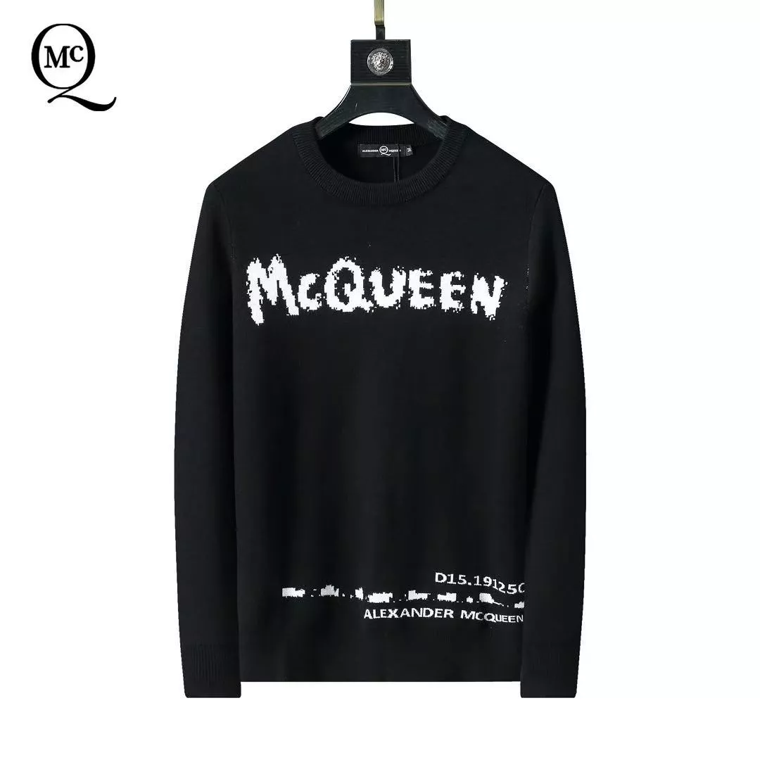 Versatile 9095 Alexander McQueen Sweaters Long Sleeved For Men