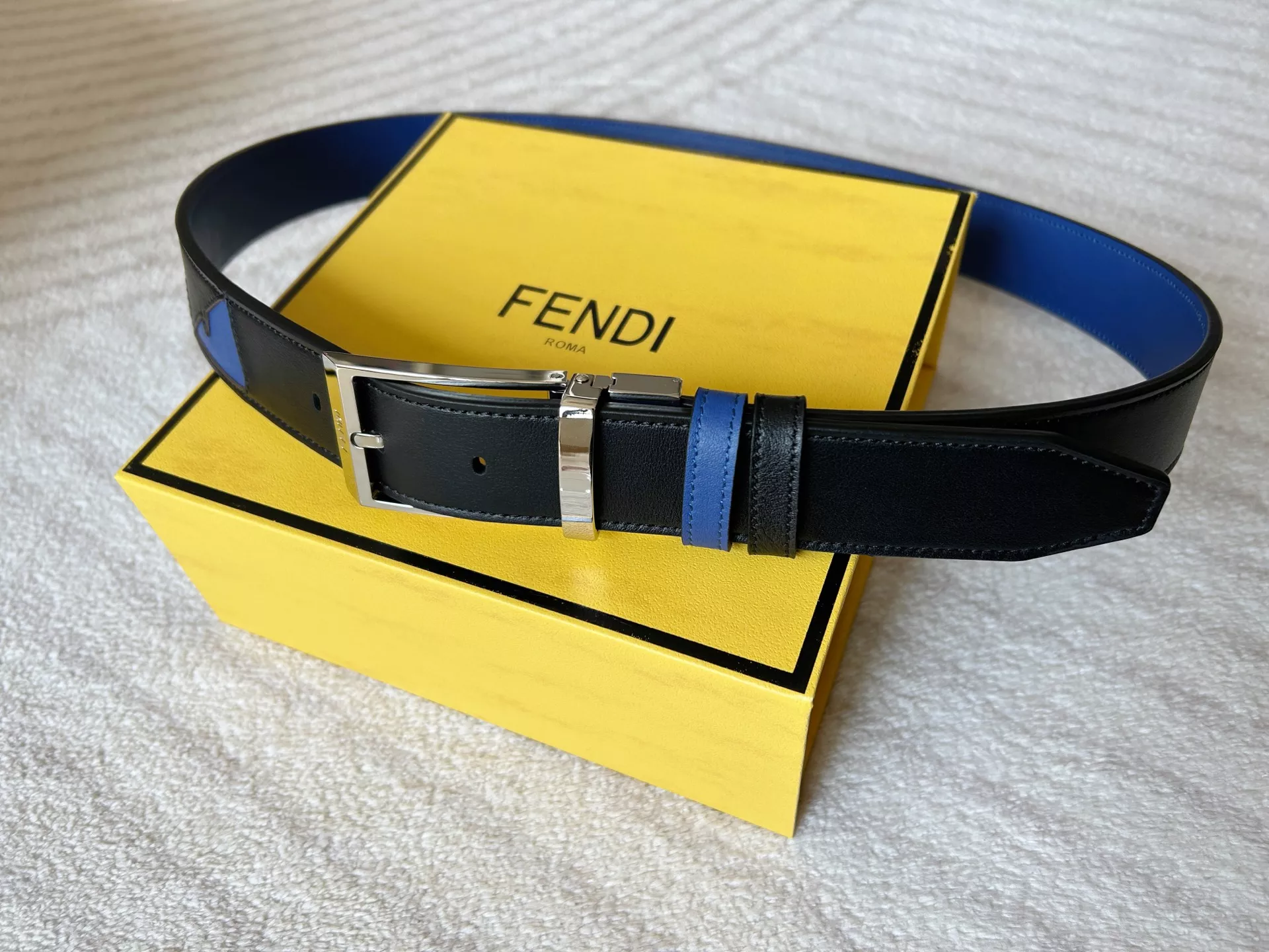 Versatile 9182 Fendi AAA Quality Belts In 3.5cm For Men
