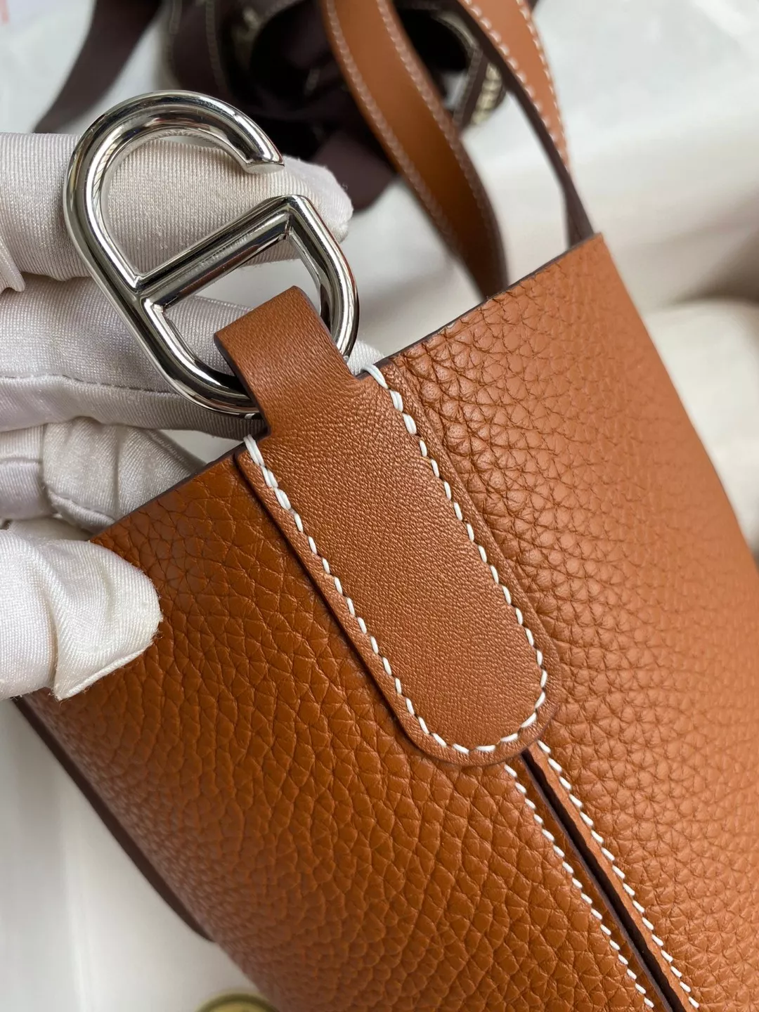 Versatile 961 Hermes AAA Quality Handbags In Silver For Women