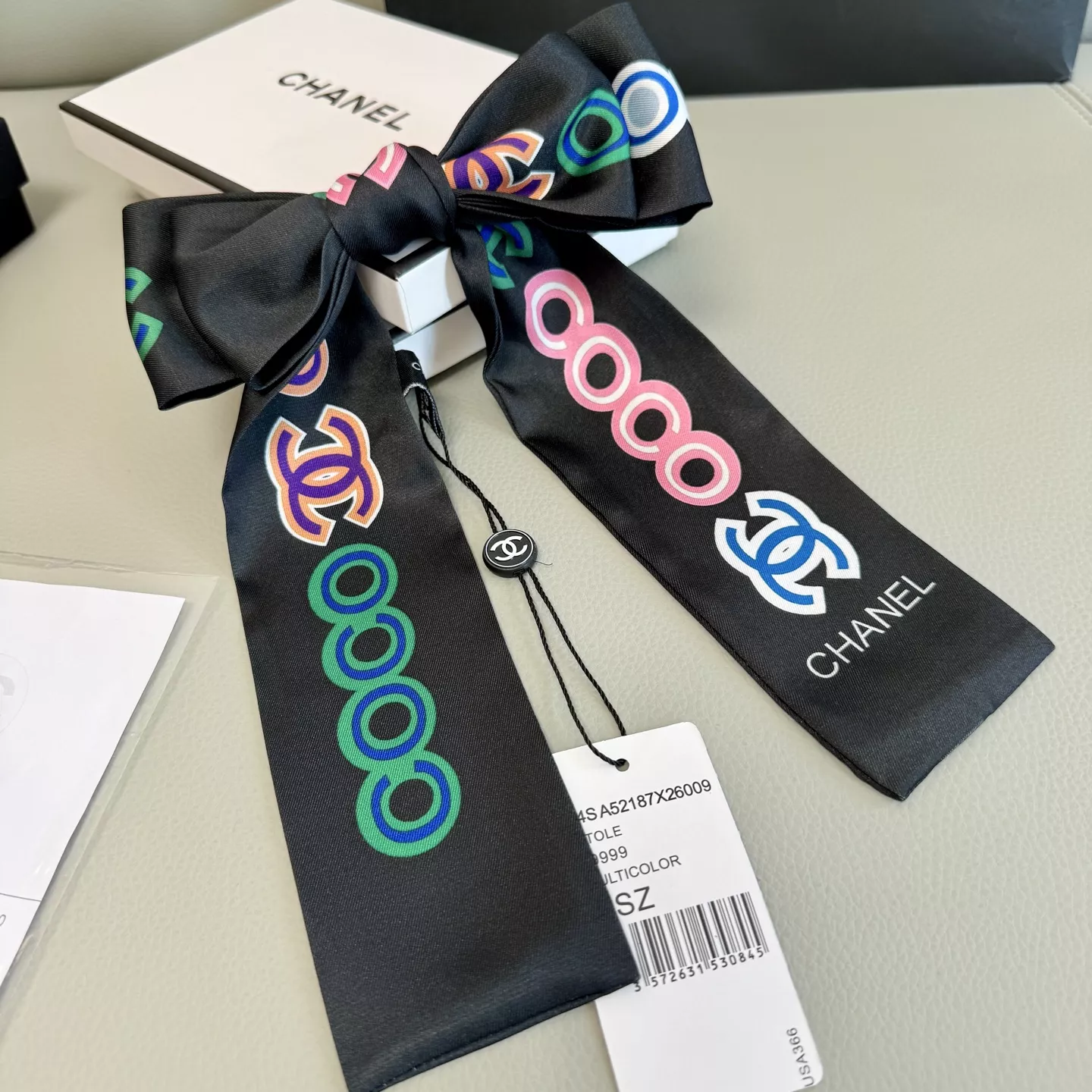 Versatile 9837 Chanel Silk Scarf
