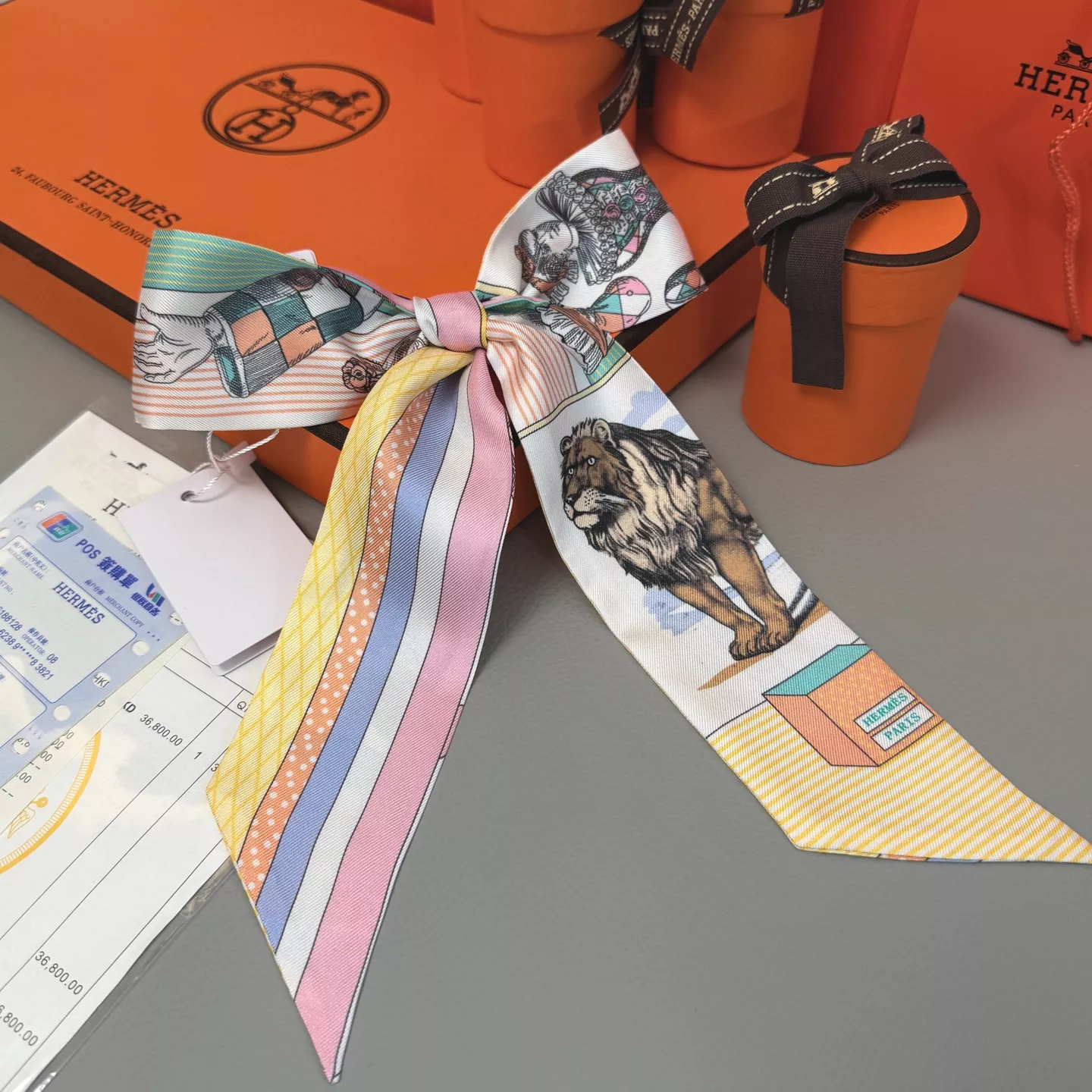 Vibrant 1369 Hermes Silk Scarf