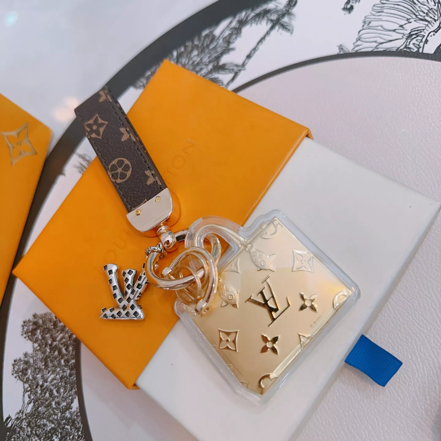 Vibrant 1789 Louis Vuitton LV Key Holder And Bag Buckle