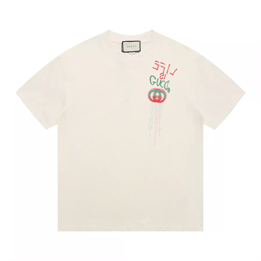 Vibrant 2267 Gucci T-Shirts Short Sleeved For Unisex