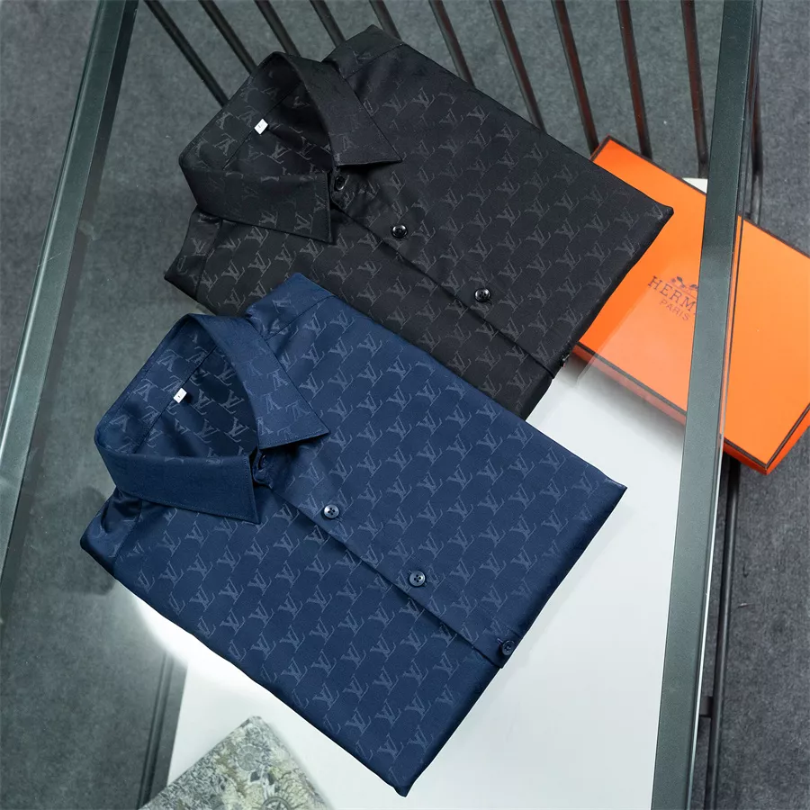 Vibrant 2500 Louis Vuitton LV Shirts Long Sleeved For Men