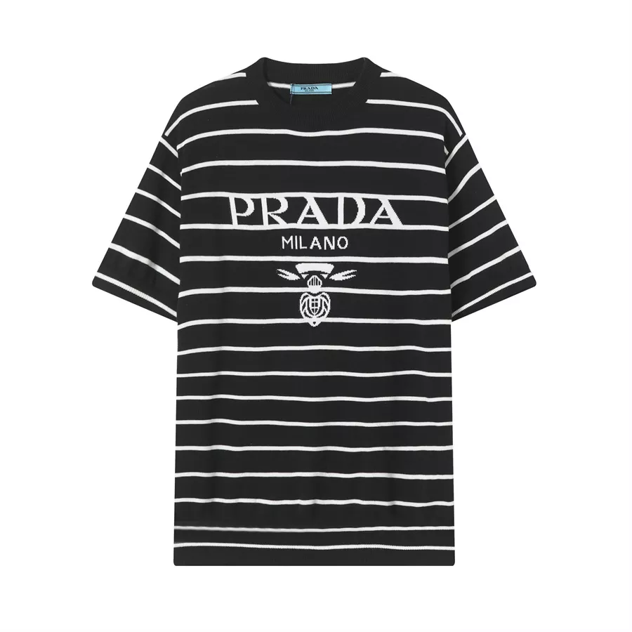 Vibrant 2591 Prada T-Shirts Short Sleeved For Unisex