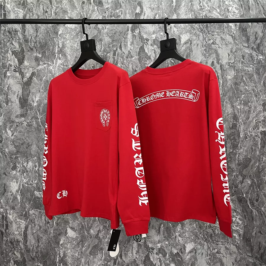 Vibrant 2634 Chrome Hearts T-Shirts Long Sleeved For Unisex