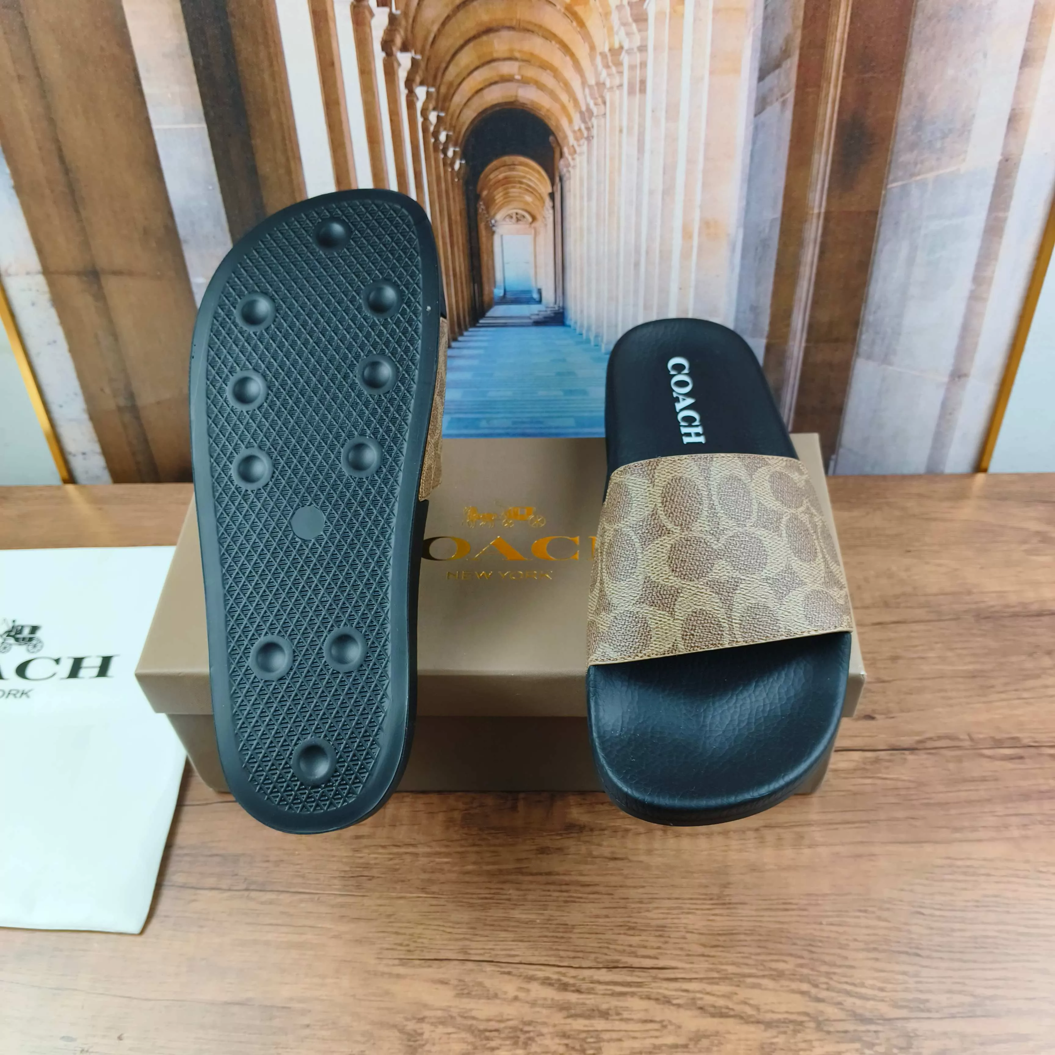 Vibrant 2852 Coach Slippers For Men