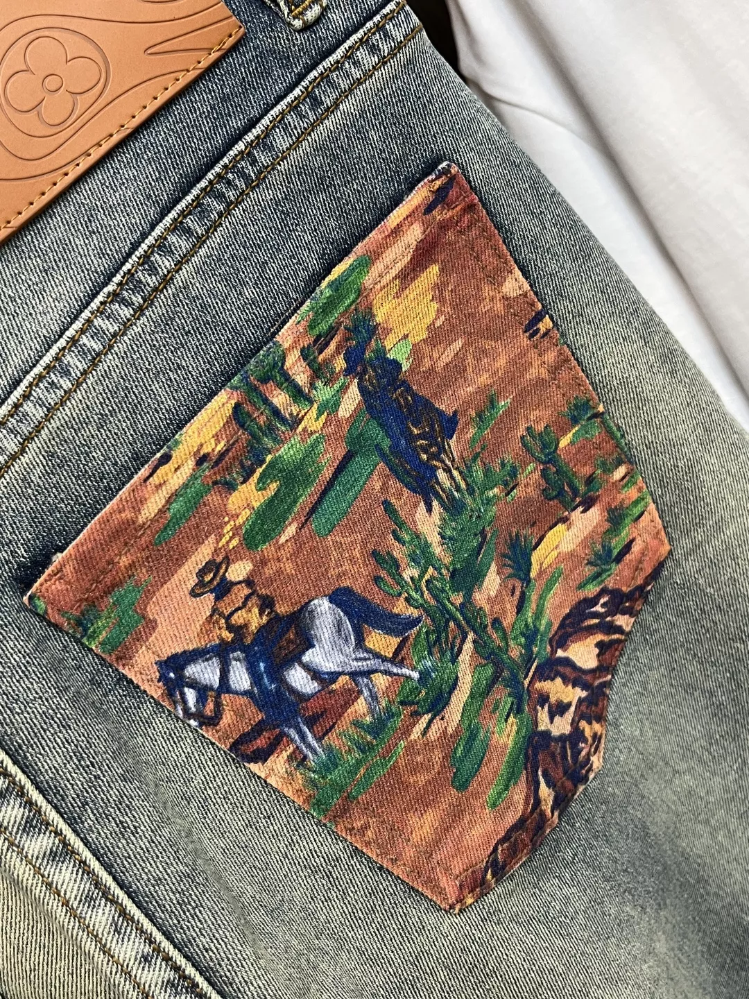 Vibrant 3135 Louis Vuitton LV Jeans For Men