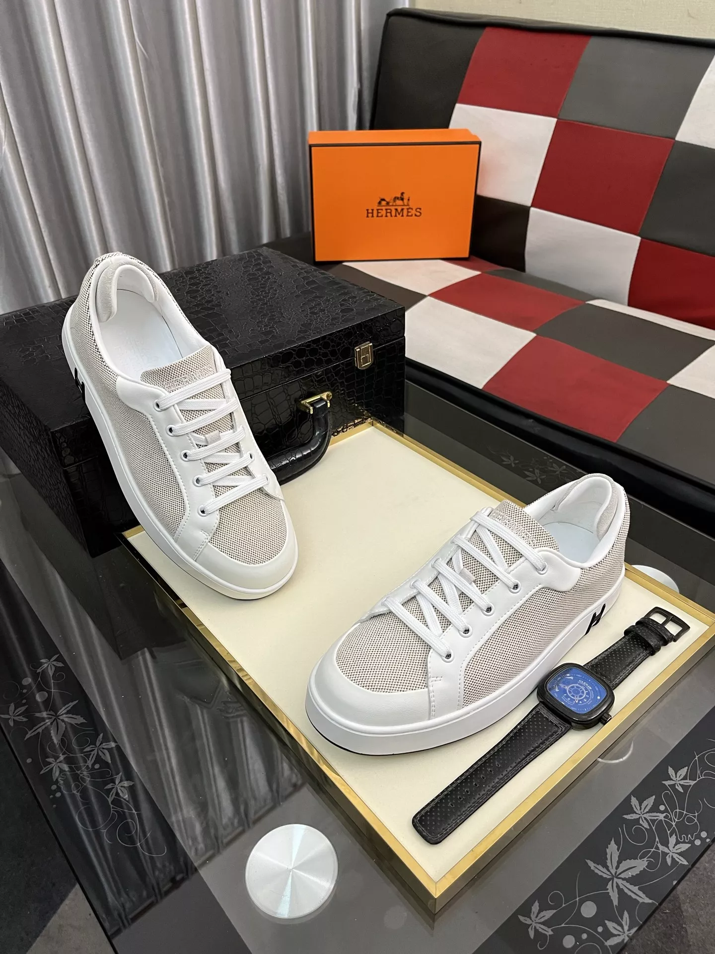 Vibrant 3495 Hermes Casual Shoes For Men