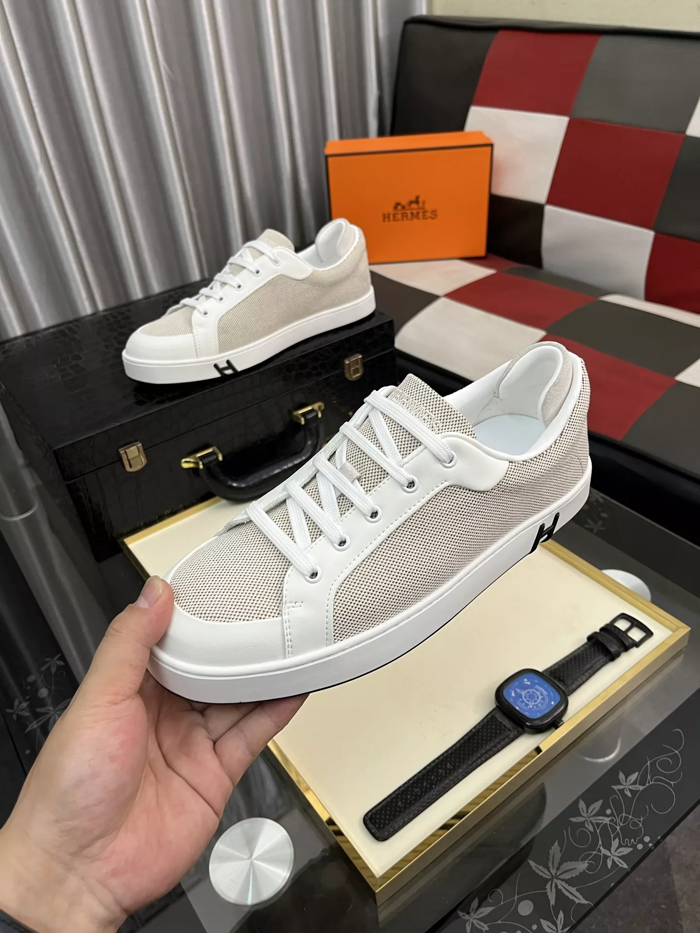 Vibrant 3495 Hermes Casual Shoes For Men