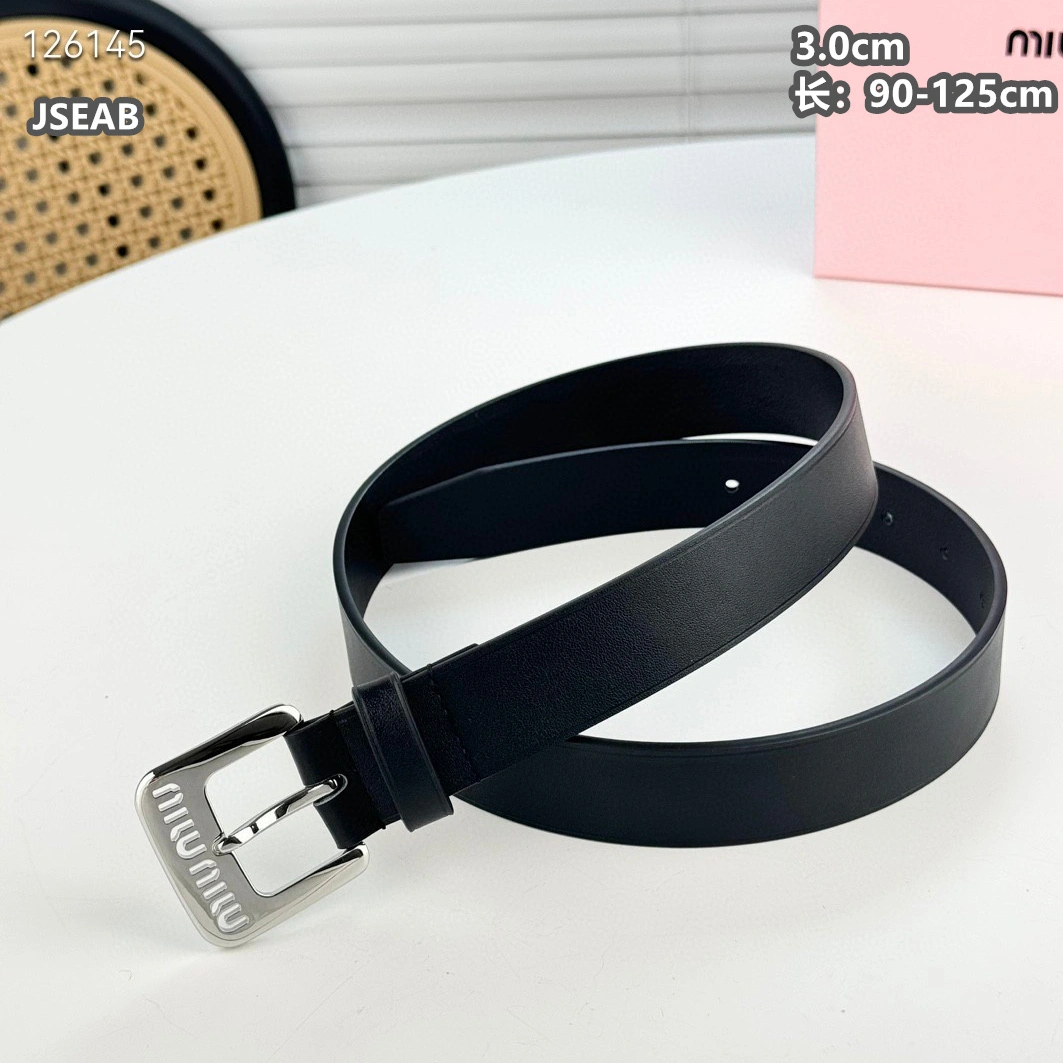 Vibrant 375 MIU MIU AAA Quality Belts For Unisex
