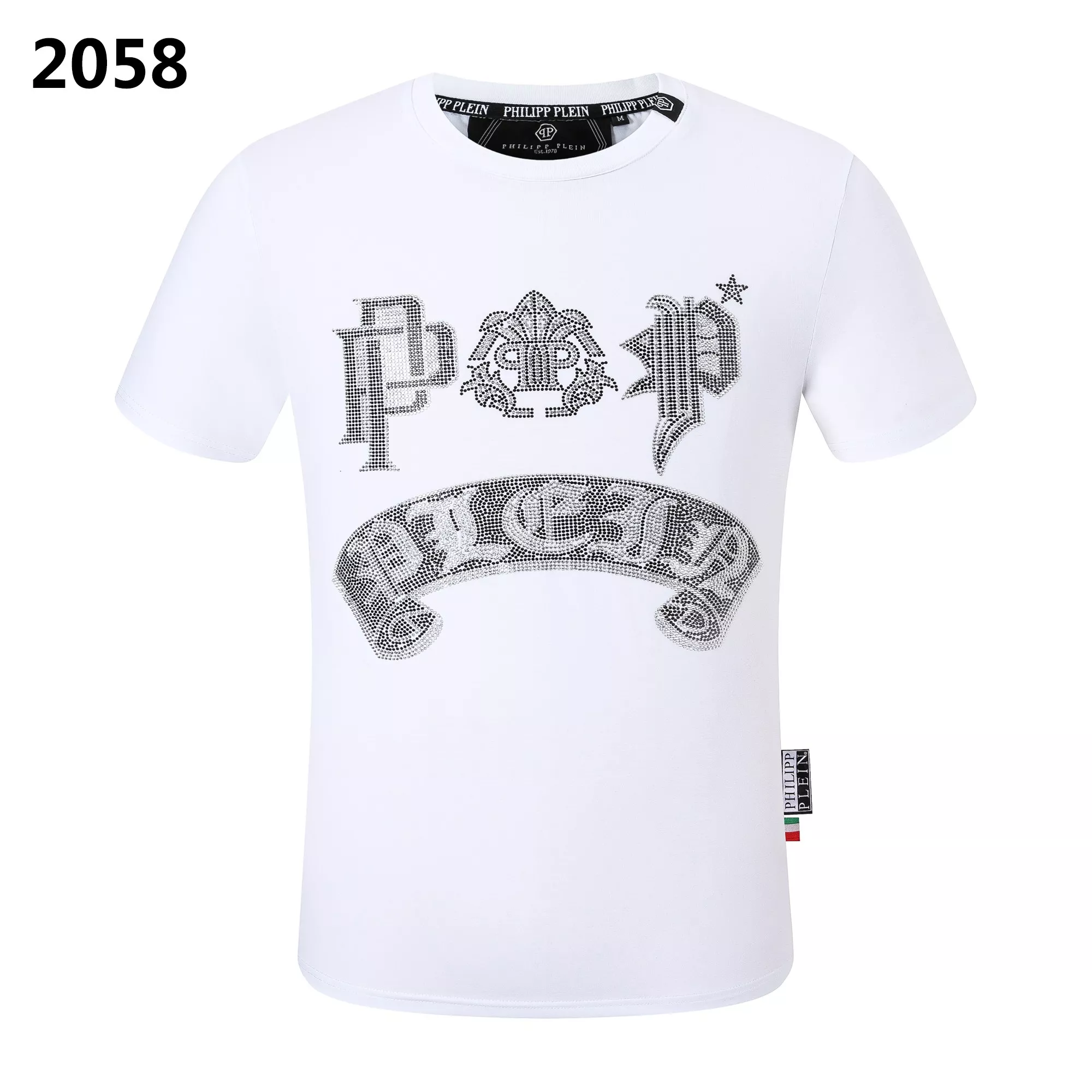Vibrant 3876 Philipp Plein PP T-Shirts Short Sleeved For Men