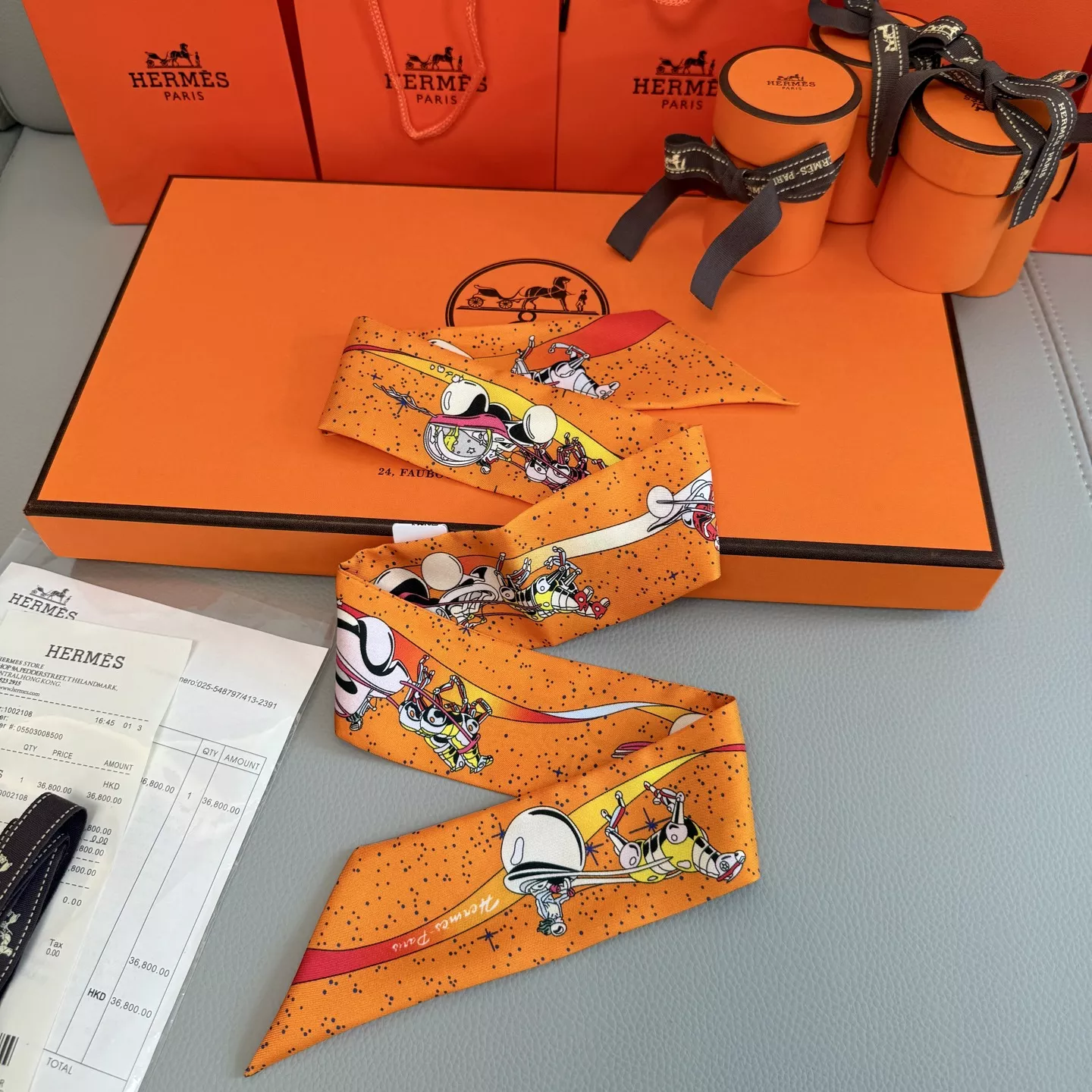 Vibrant 4092 Hermes Silk Scarf