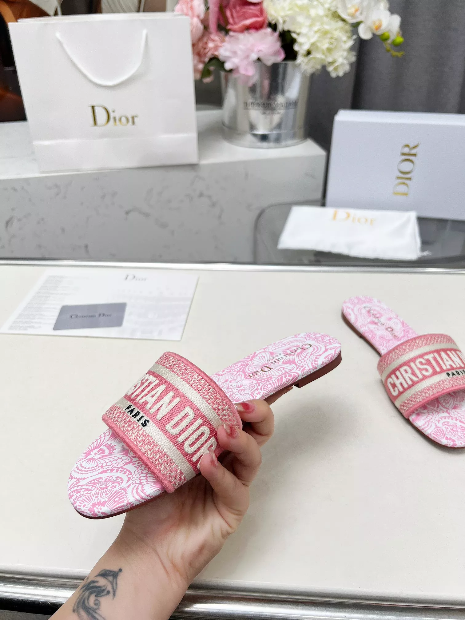 Vibrant 4286 Christian Dior Slippers For Women