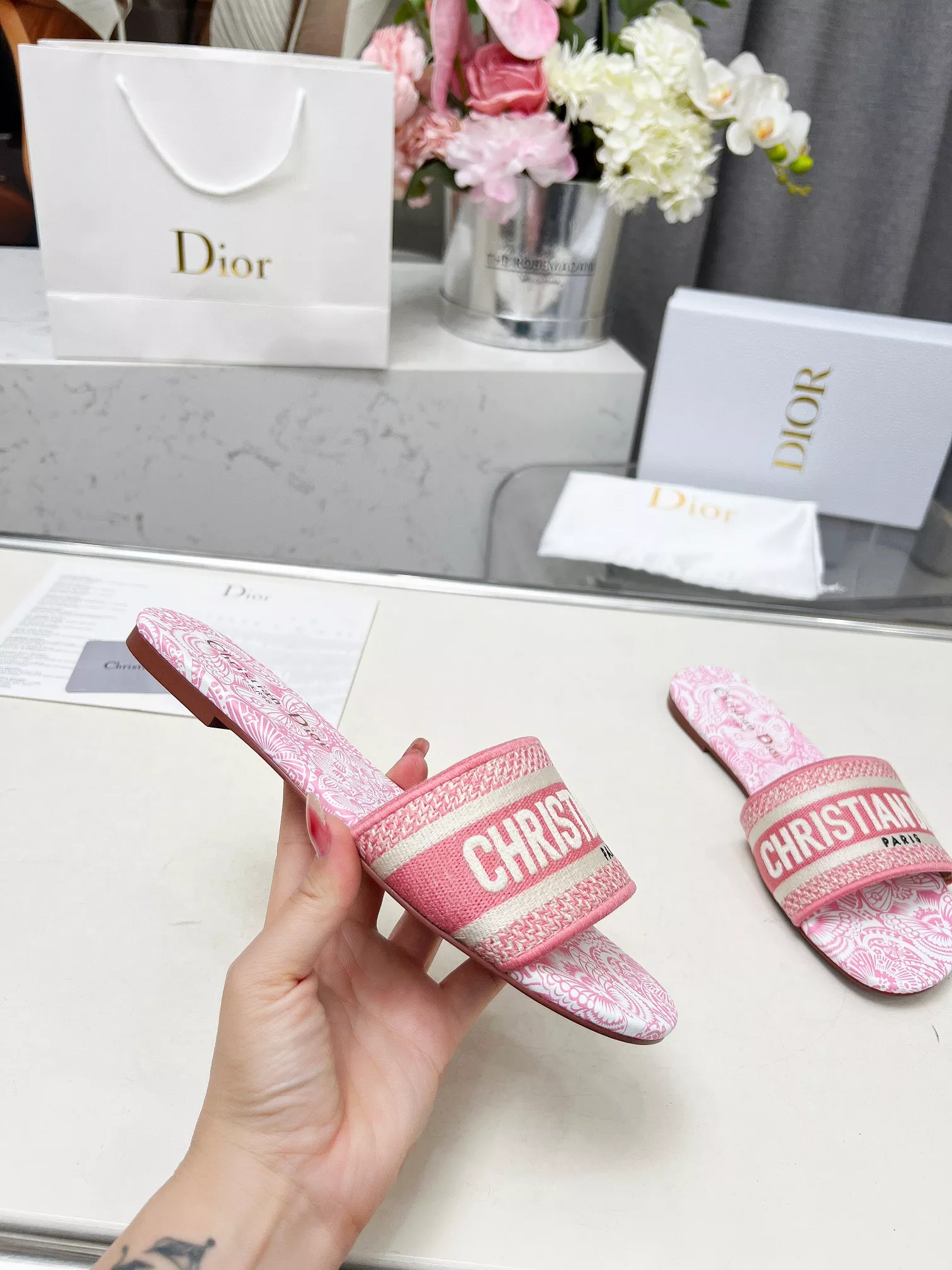 Vibrant 4286 Christian Dior Slippers For Women