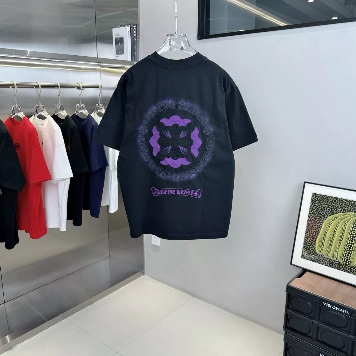 Vibrant 4350 Chrome Hearts T-Shirts Short Sleeved For Unisex
