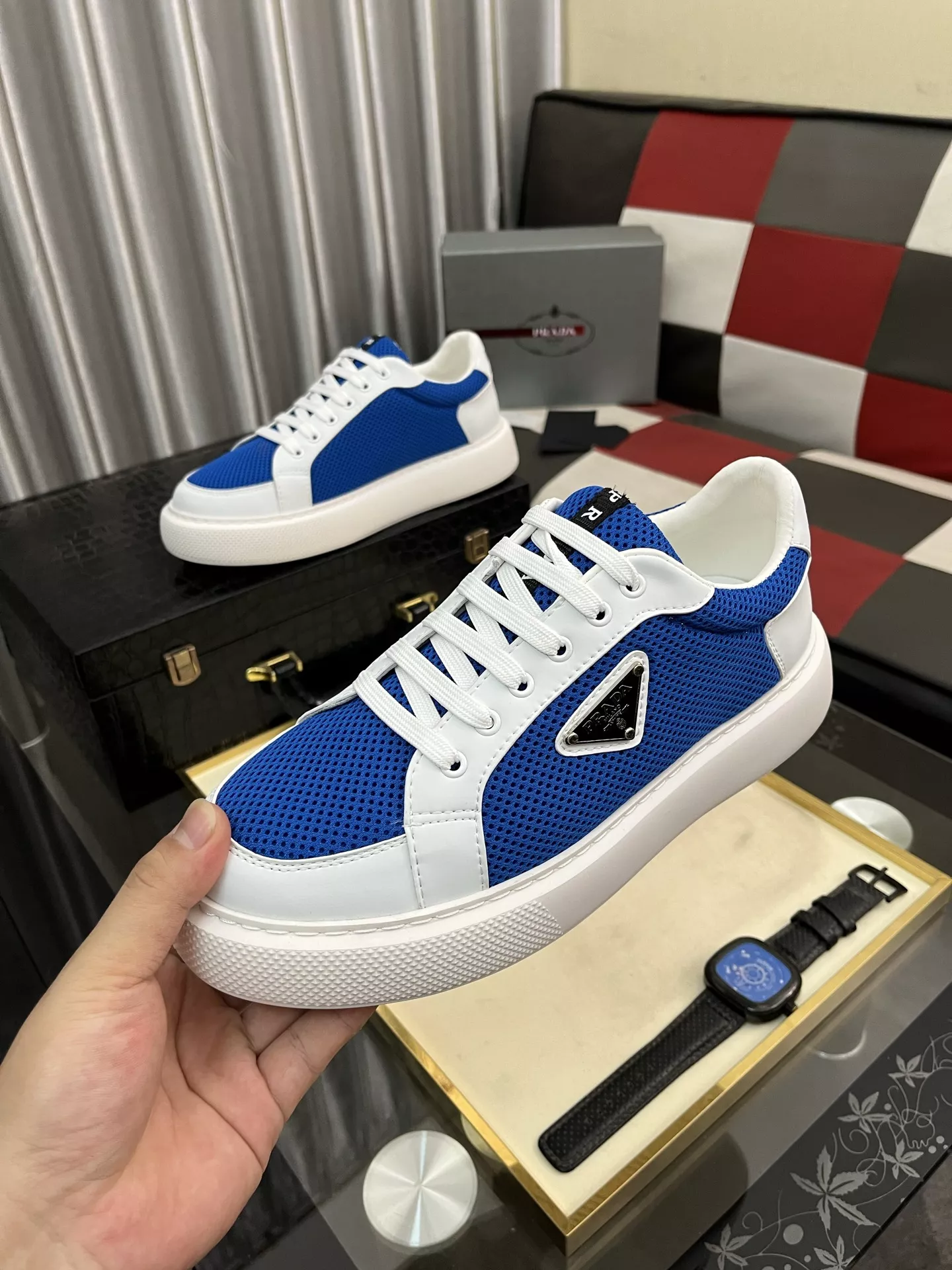 Vibrant 4566 Prada Casual Shoes For Men