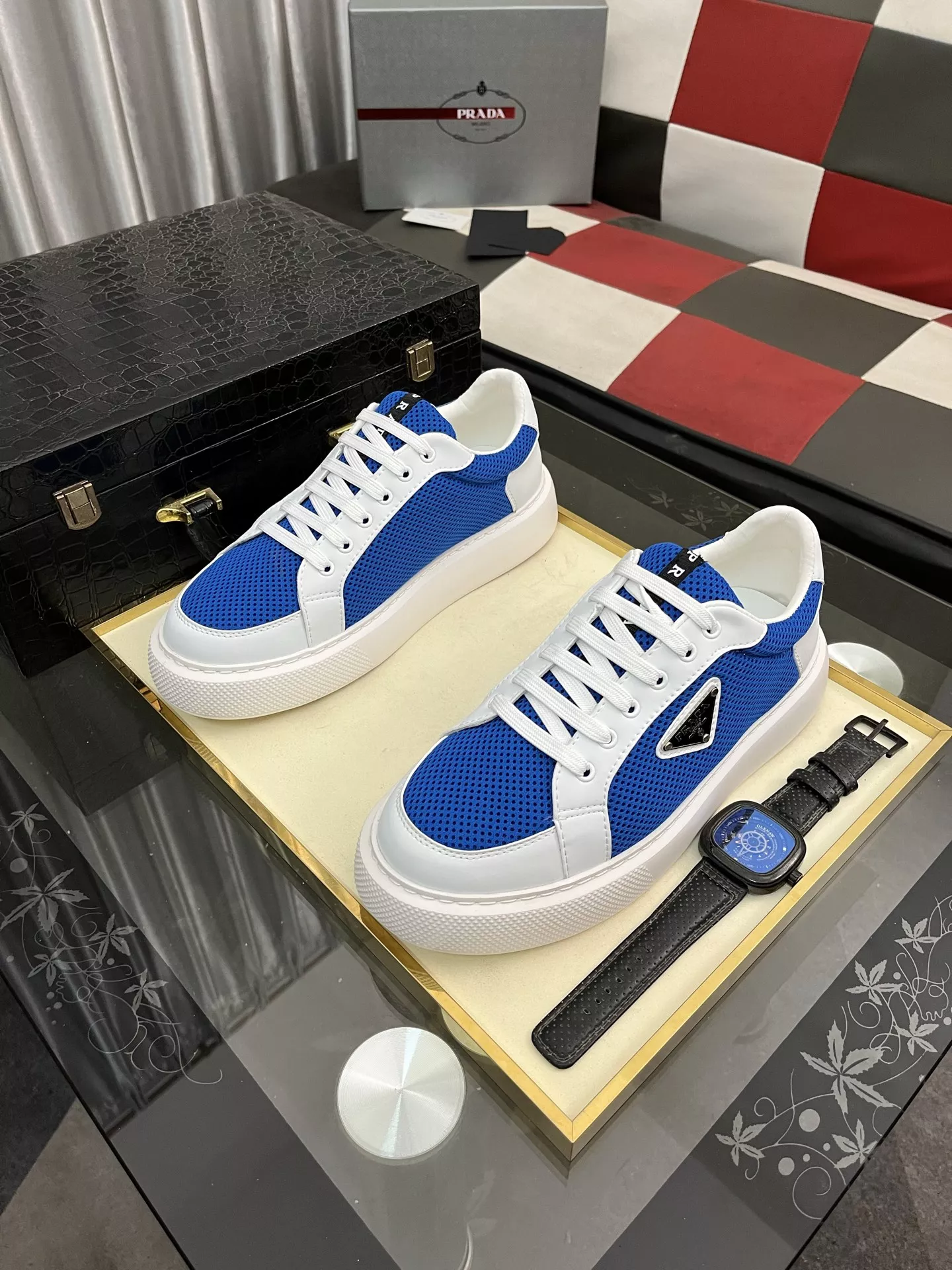 Vibrant 4566 Prada Casual Shoes For Men