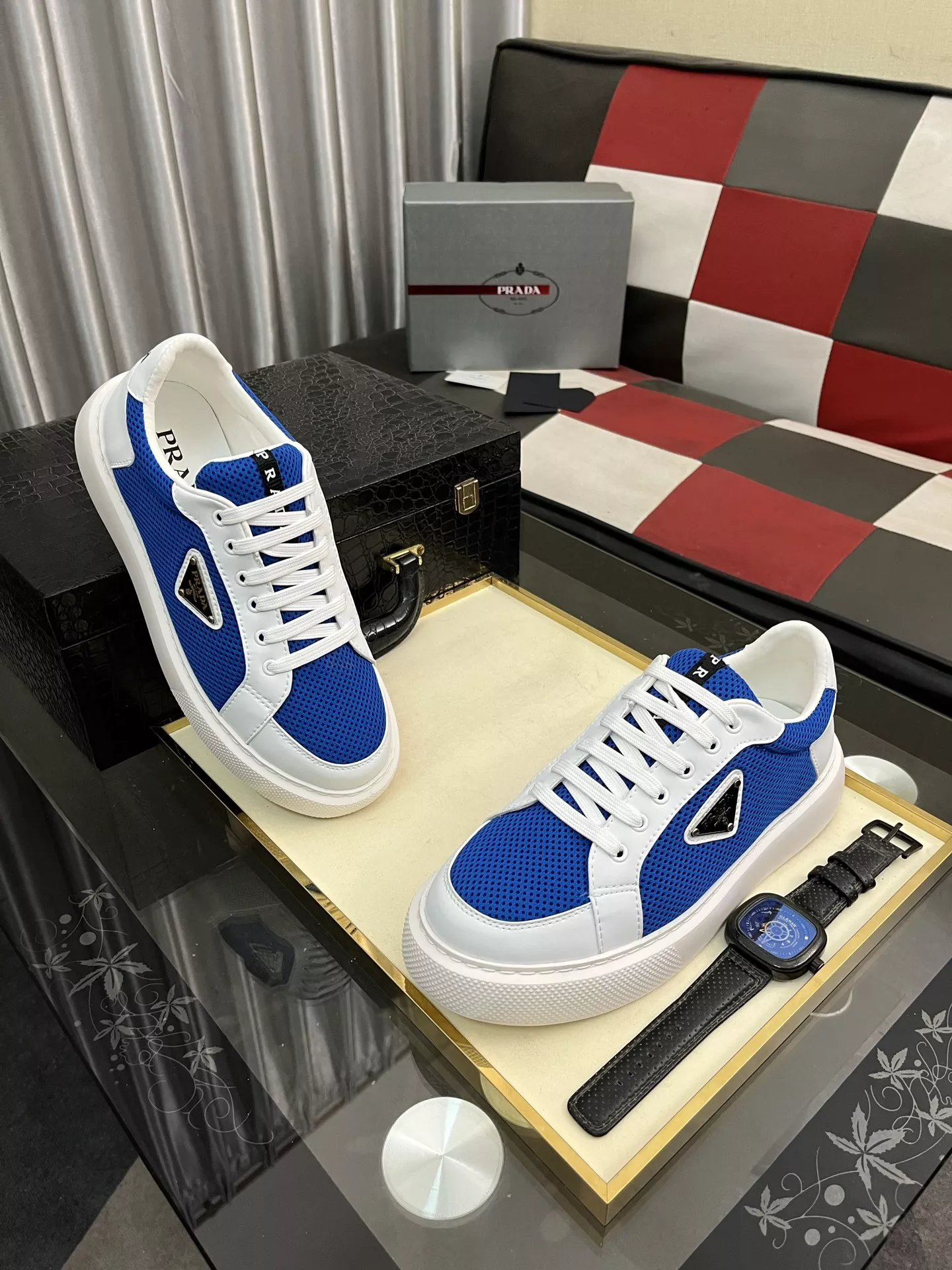 Vibrant 4566 Prada Casual Shoes For Men