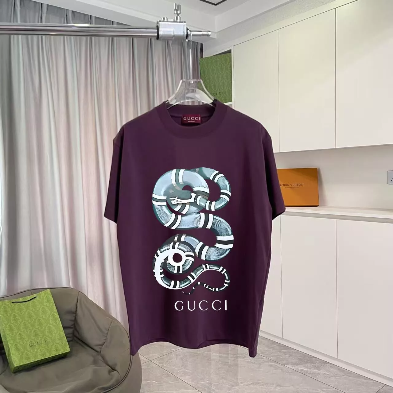 Vibrant 4701 Gucci T-Shirts Short Sleeved For Unisex