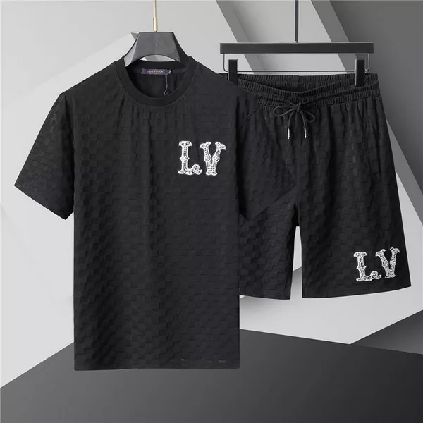 Vibrant 5572 Louis Vuitton LV Tracksuits Short Sleeved For Men
